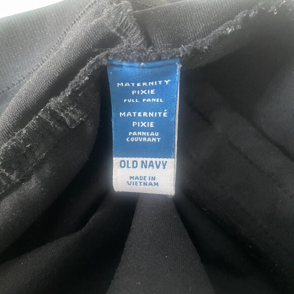 Old Navy Maternity Full-Panel Pixie Ankle Pants in Black Jack Size 4 - Picture 7 of 13